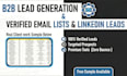 do b2b lead generation and linkedin leads