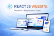 build a modern responsive website using react js