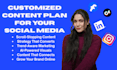 create a social media content calendar and content strategy
