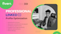 optimize your linkedin profile professionally