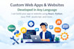 build a responsive web application with backend and database
