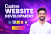 build custom website as full stack website developer, website development