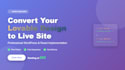 convert lovable design into a live website