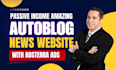 build an autoblog website with adsterra ads SEO optimization and fast loading
