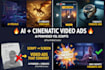 create cinematic b roll video ads and ai visuals with catchy vsl scripts