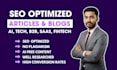 write SEO blog posts for saas, tech, fintech, ai, and b2b