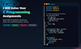 solve c programming assignments, debug and fix errors fast