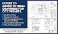draw architectural and construction drawings for city permit approval