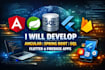 develop stunning angular apps, robust spring apis and applications