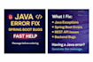 fix java runtime errors, exceptions, or spring boot crashes