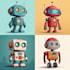 draw robot characters for you