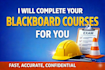 assist you in blackboard course