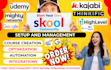 online course skool community set up course promotion skool