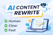 reword and enrich your content for greater clarity