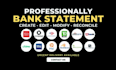 reconcile bank statement PDF to editable format