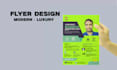 luxury flyer design for business and events