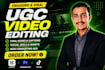 edit videos for ugc, tiktok reels and shorts