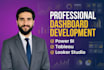 create interactive power bi dashboards, tableau visualizations as data analyst
