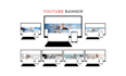 design scroll stopping youtube banners
