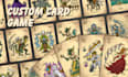 draw card game illustration for you