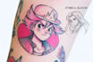 do manga anime tattoo design for you