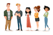 do cartoon style character illustration
