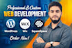 design a modern responsive wordpress, wix or squarespace website and fix bugs