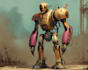 illustrate a high quality futuristic mecha designs
