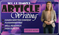 do SEO article writting content writting and blog posts