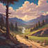 draw anime style background art illustration for vtuber
