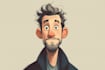 draw a cartoon illustration