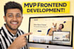design a web app mvp frontend with clean UX flows