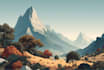 do landscape illustration and background concept art, nft