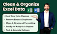 do excel data formatting and cleanup