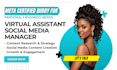 be monthly social media manager instagram marketing manager content creator VA