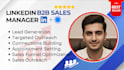 be your linkedin b2b sales and marketing manager
