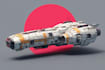 create stunning sci fi spaceship and futuristic space art