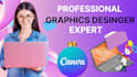 be expert canva designer at your service