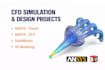 fea and cfd analysis on ansys and solidworks