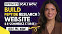 build a peptide research website and woocommerce store