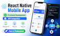create react native mobile app UI with API integration