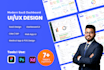 design modern dashboard, saas, CRM, admin panel UI UX in figma