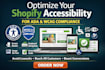 setup optimize shopify store accessibility for ada and wcag compliance