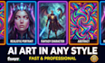 create ai generated art and illustrations also fix with photoshop