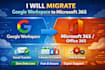 migrate email between google workspace,microsoft 365 and exchange,zero downtime