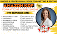 do book editing, proofreading, kindle and paperback formatting for amazon KDP