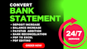 convert bank statement pdf to excel