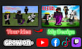 create professional clickbait minecraft thumbnail
