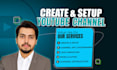 create and setup youtube channel