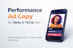 create high converting ad copy for meta and tiktok ads